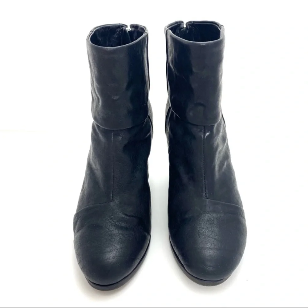 RAG & Bone Classic Newbury Leather Ankle Heel Bootie in Black Size 6